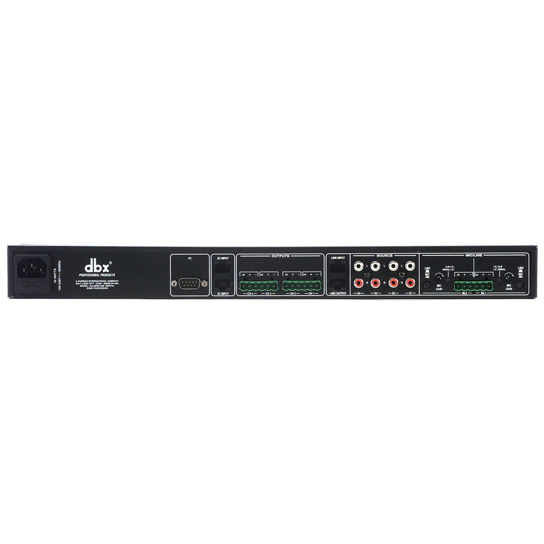 DBX 640 6x4 Digital Zone Processor - 6 Inputs (2 Mic/line + 4 stereo line) with front panel control