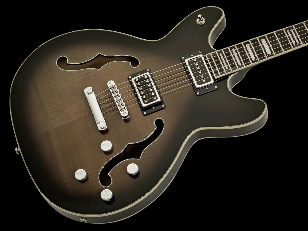 Hagstrom Vidlxbari-cbb Viking Dlx Electric Guitar - Cosmic Blackburst