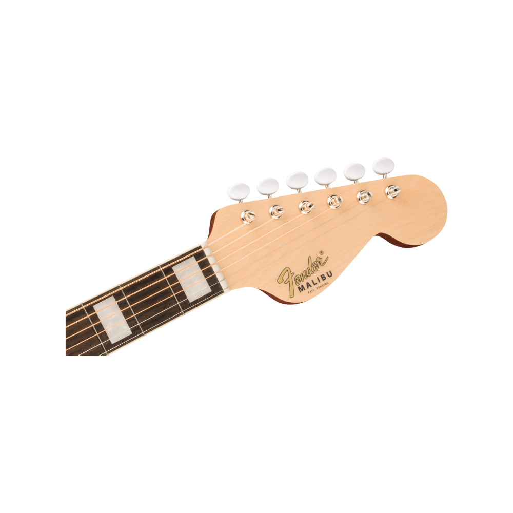 Fender California Series Malibu Vintage Ovangkol Fingerboard Gold Pickguard  - Aged Natural
