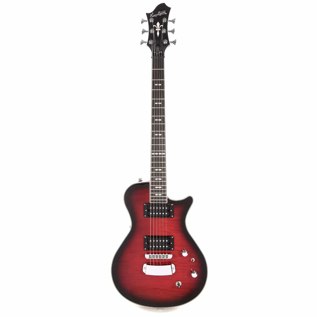 Hagstrom Ulswe-bgb Ultra Swede Electric Guitar - Burgundy Burst