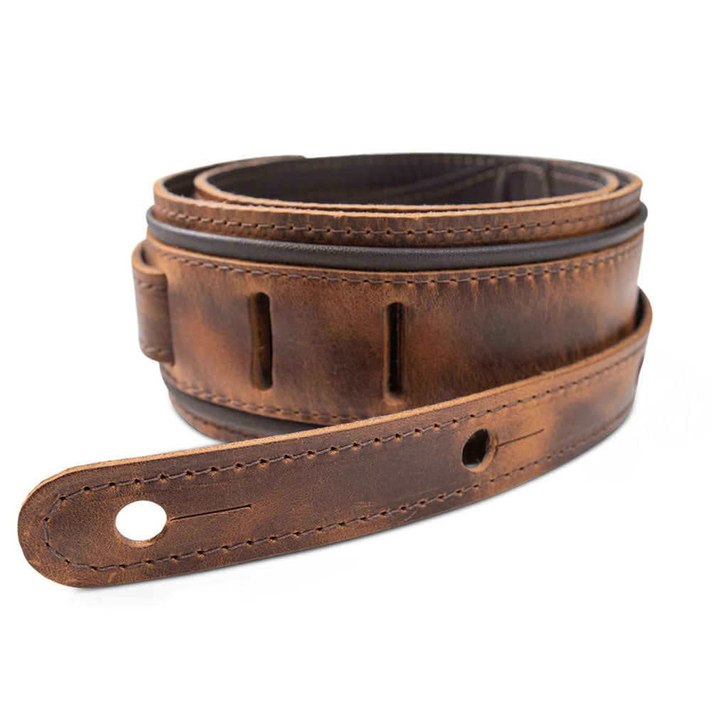 Taylor Fountain Strap, Leather, 2.5" - Weathered Brown