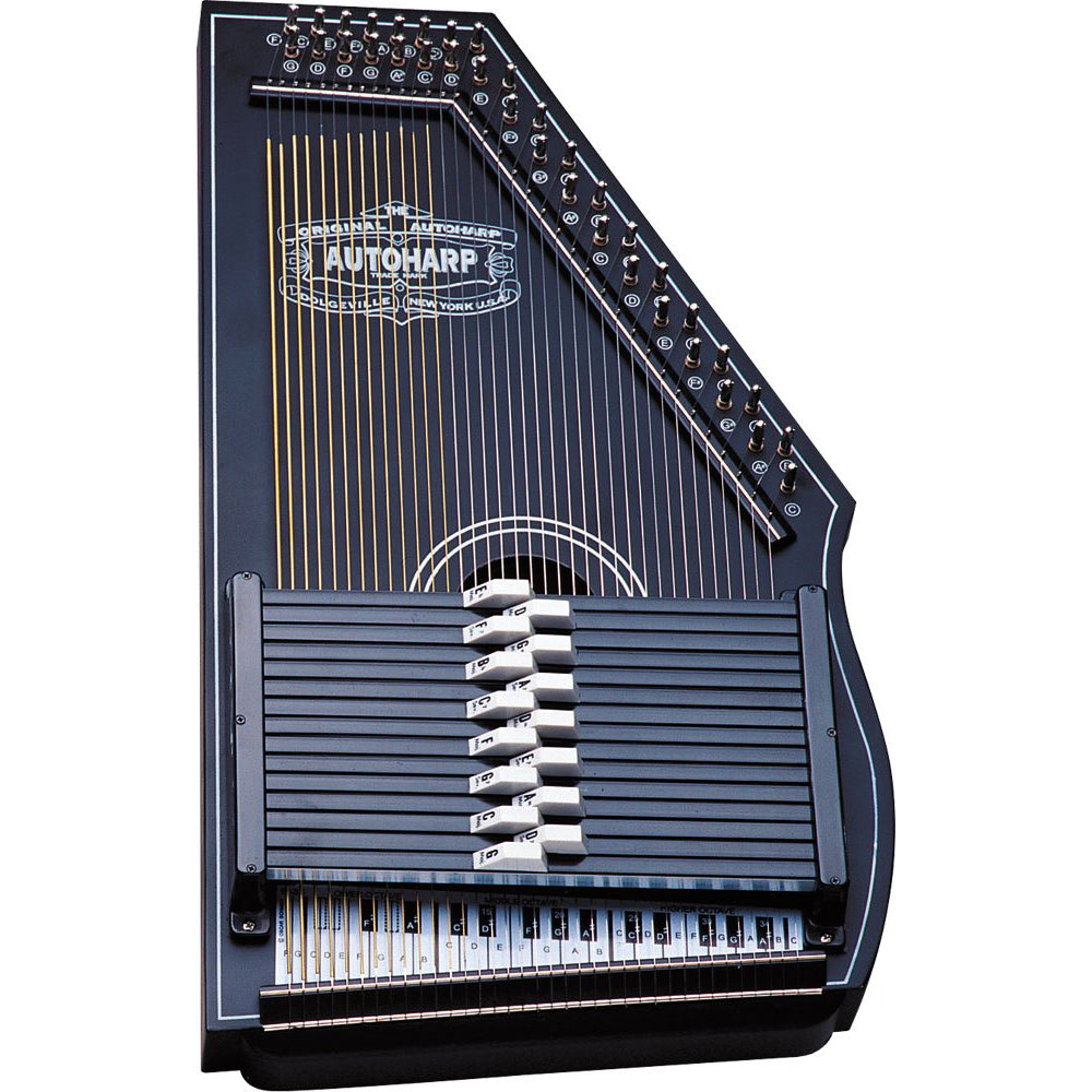 Oscar Schmidt OS73B Autoharp 15 Chord 1930's Reissue Black