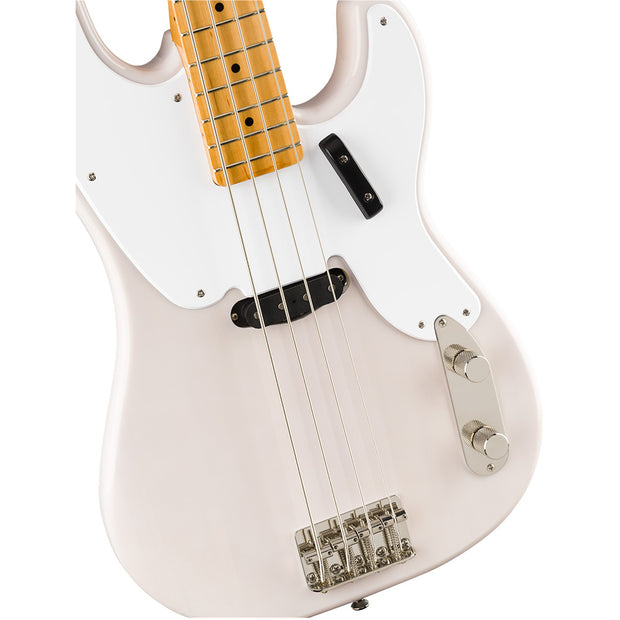Squier Classic Vibe '50s Precision Bass Maple Fingerboard Electric Bass Guitar - White Blonde