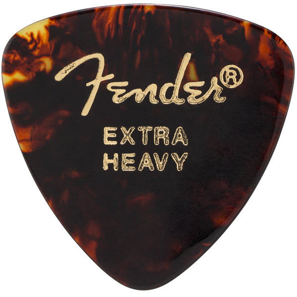 Fender Guitar Pick 346 Shape Classic Celluloid 1/2 Gross - Tortoise Shell - Extra Heavy, 72-Count