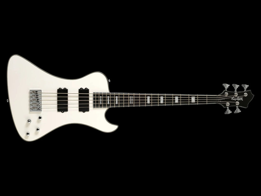 Hagstrom Nekr5-wht Nekromant Electric Bass - White Gloss