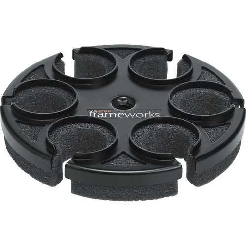 Gator GFW-MIC-6TRAY Tray to hold 6 mics on top of a mic stand