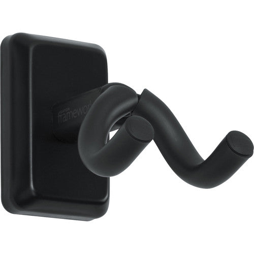 Gator GFW-UKE-HNGRBLK Wall Mounted Ukulele/Mandolin Hanger with Black Mounting Plate