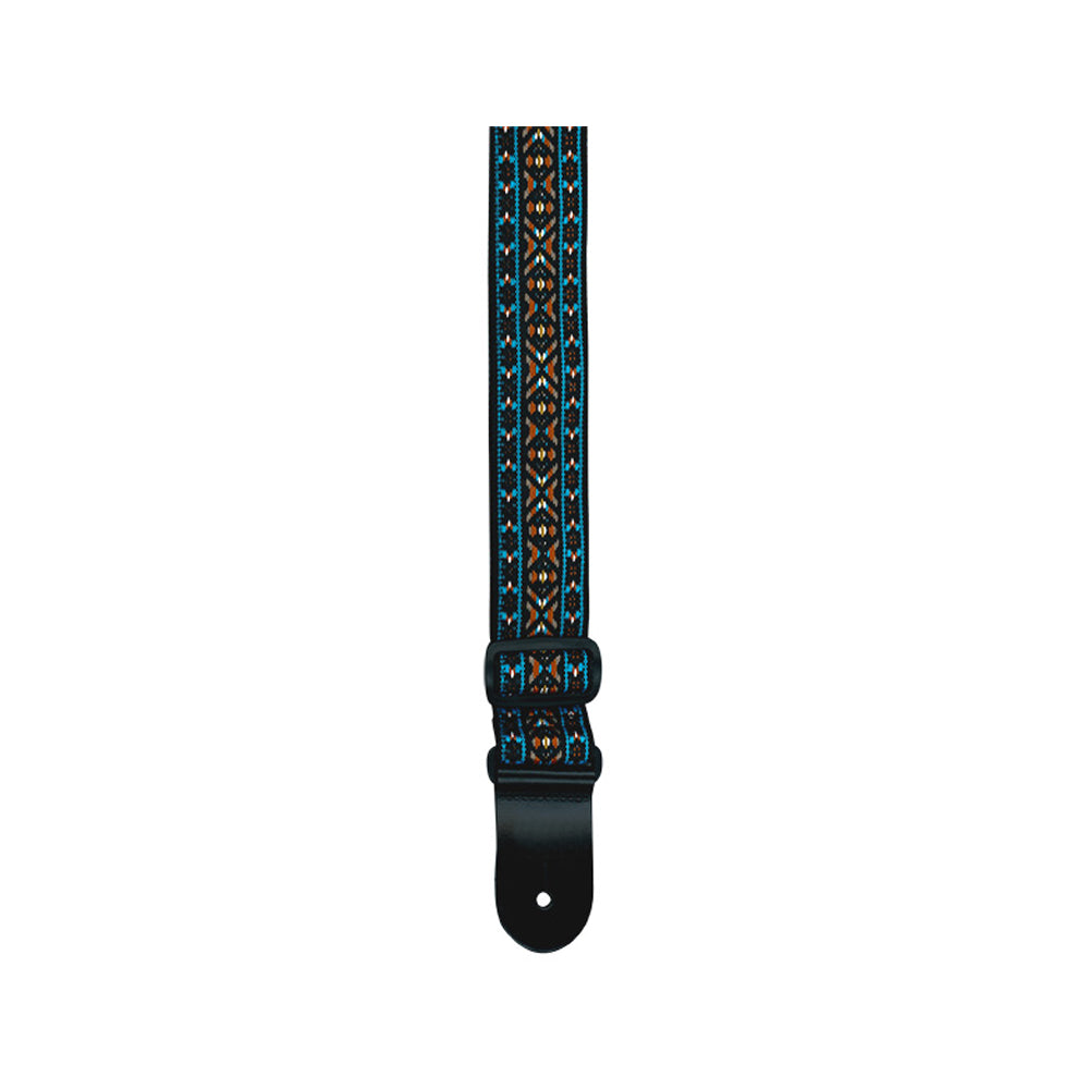 Profile PGS620-3 - 2' Jacquard Weave-SkyBlue & OR Edging Pattern