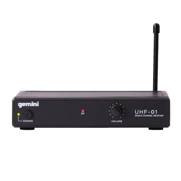 Gemini UHF-01M Single-Channel UHF Wireless Microphone System - Handheld Vocal (F1 517.6)