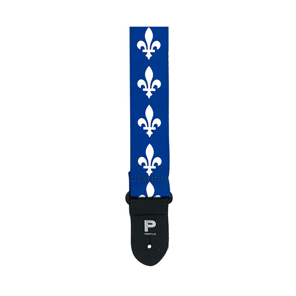 Profile PGS400QC-BL - 2'' QC Flag Strap Leather Ends Made in Canada, adj.39-58''