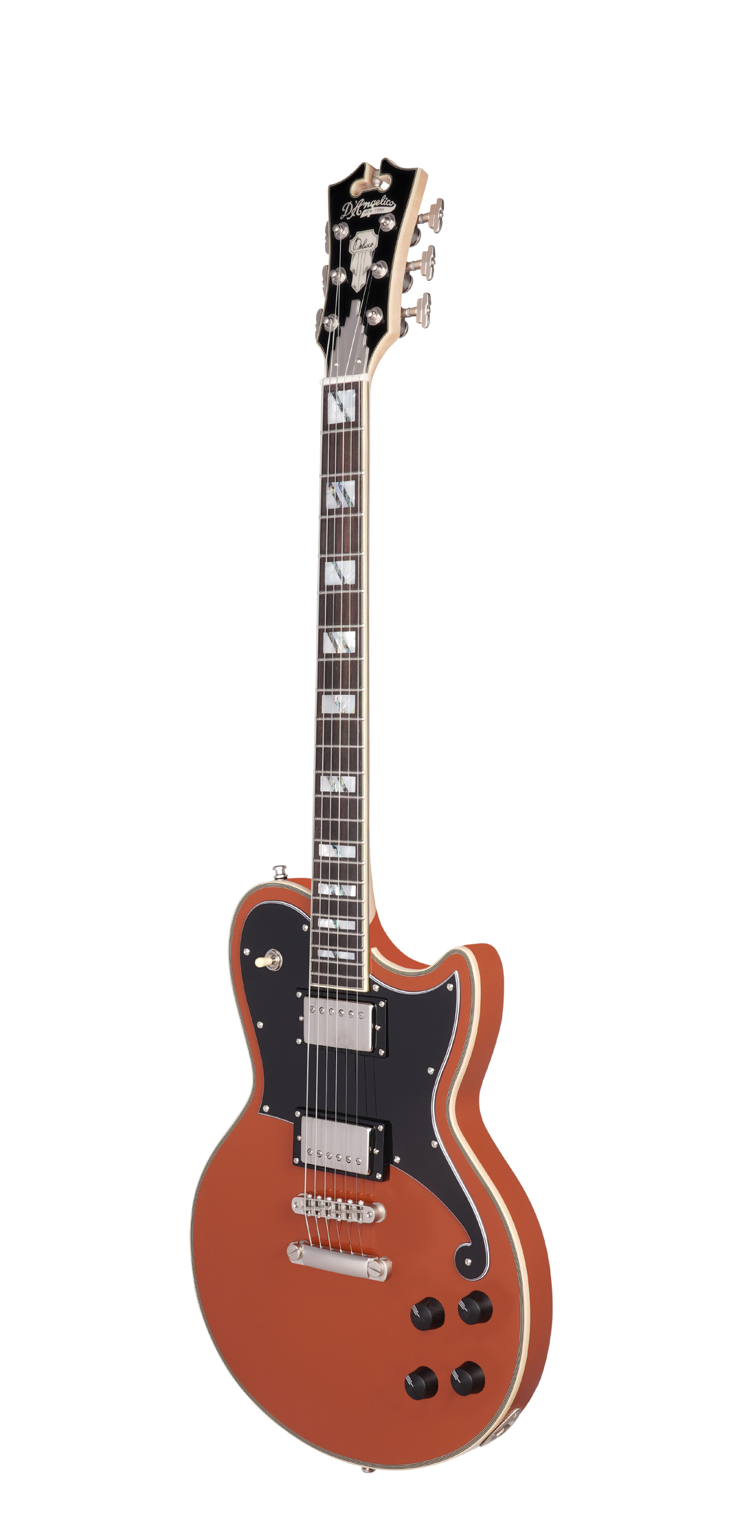 Dangelico Dadatlrussns Single Cutaway Solid Body Includes Deluxe Hardshell Case - Rust