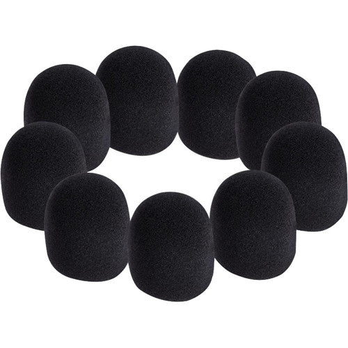On-Stage ASWS58B9 - Foam Windscreen for Handheld Microphones (9-Pack