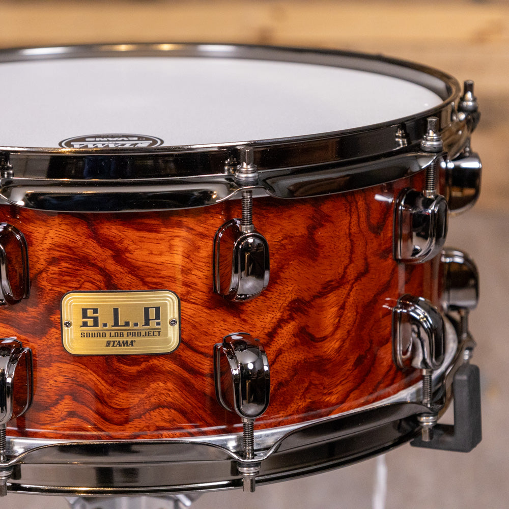 TAMA LGB146NQBS.L.P. G- Tama Bubinga 14"x6" Snare Drum - Natural Quilted Bubinga