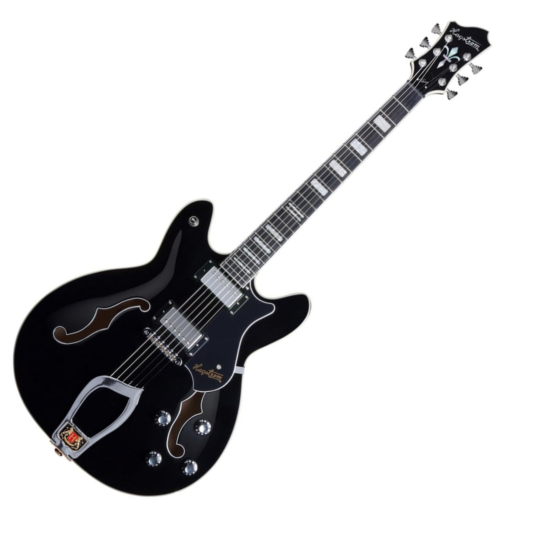 Hagstrom Trvikbadx-blk Viking Dlx Electric Guitar - Black Gloss