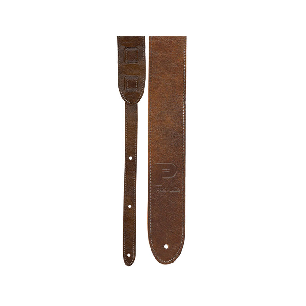 Profile PGS720-BR - 2'' Brown Basic Leather Guitar Made in Canada