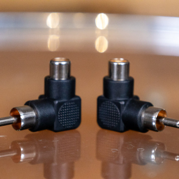 Stage & Studio SS-RCA-RA - Right-Angle RCA Adapter (Pair)