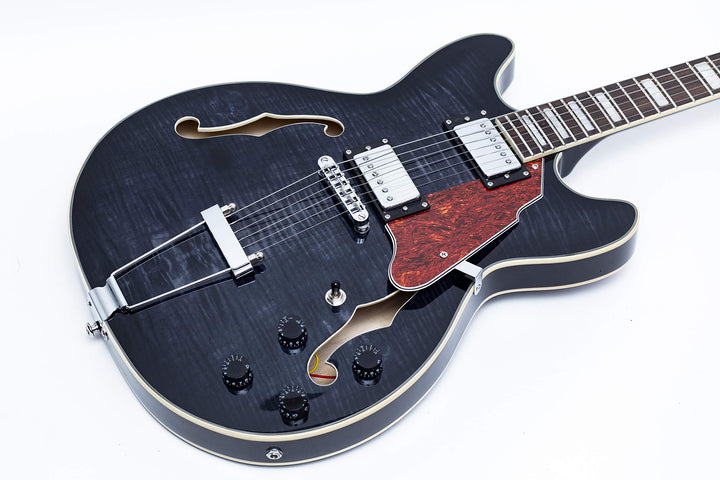 Dangelico Dapssskbcs Single Cut Semi-hollow W/ Stop-bar Tailpiece Includes Gig Bag - Sky Blue
