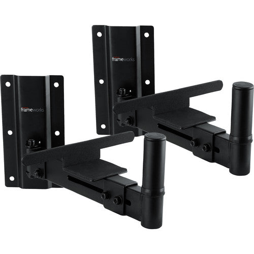Gator GFW-SPK-WM100 Adjustable wall mountable speaker stands (2) 100 lb weight capacity