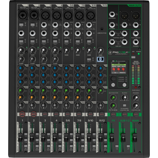 Mackie ProFX12v3+ 12 Channel Professional Effects Mixer w/ USB