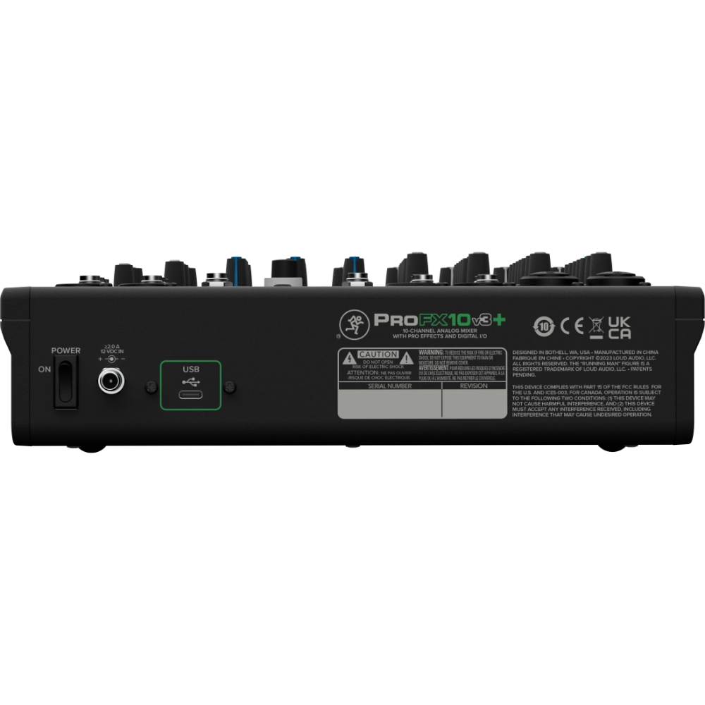 Mackie ProFX10v3+ 10-Channel Analog Mixer w/ Enhanced FX, USB Recording Modes, & Bluetooth