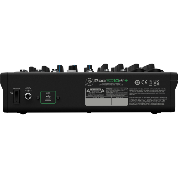 Mackie ProFX10v3+ 10-Channel Analog Mixer w/ Enhanced FX, USB Recording Modes, & Bluetooth
