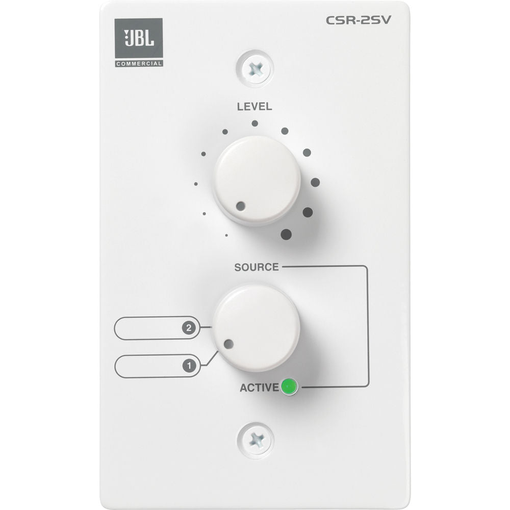 JBL Pro CSR-2SV-WHT Remote Control for CSM-21 or CSM-32 Zone Mixer