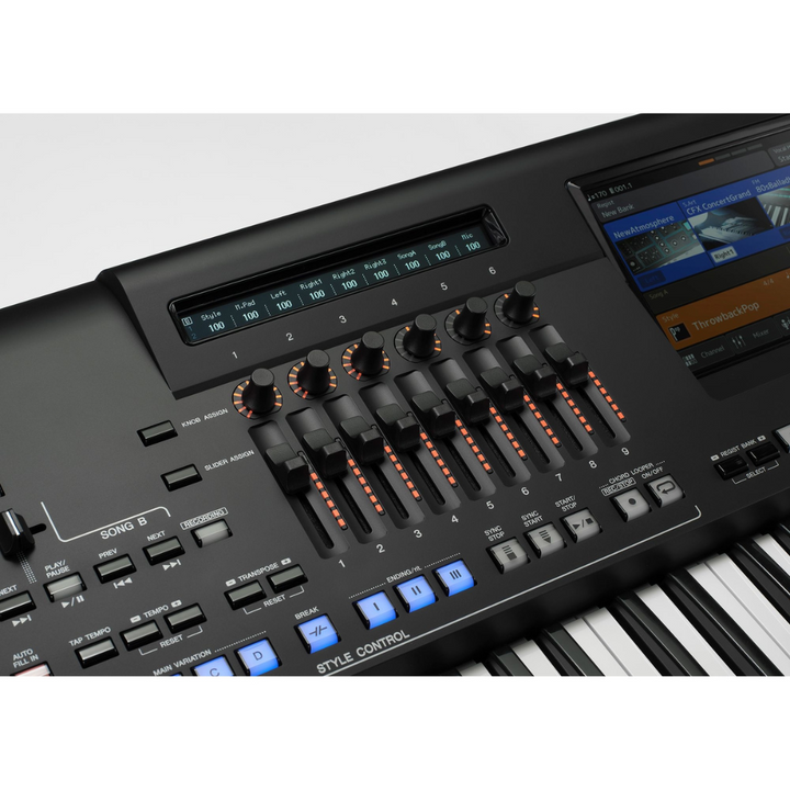 Yamaha GENOS2 76-note flagship arranger workstation w/ Organ action (FSX), Initial Touch/Aftertouch
