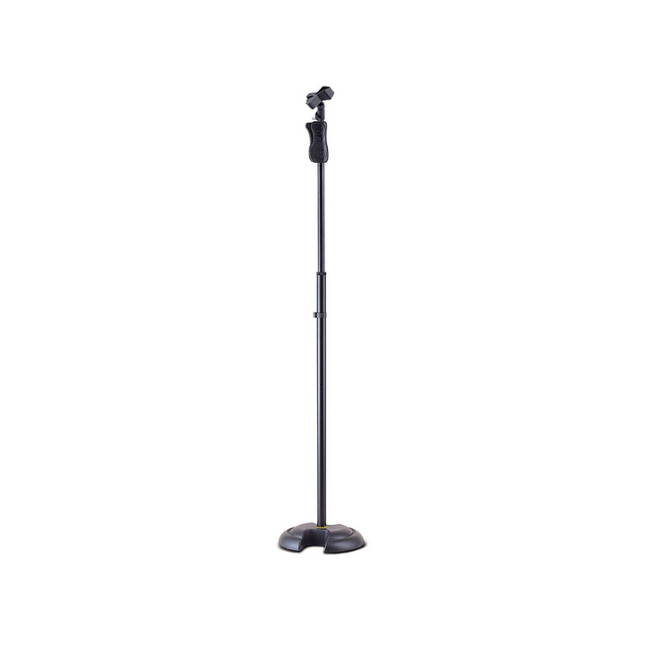 Hercules MS201BPLUS EZ Grip H Base Microphone Stand & EZ Microphone Clip