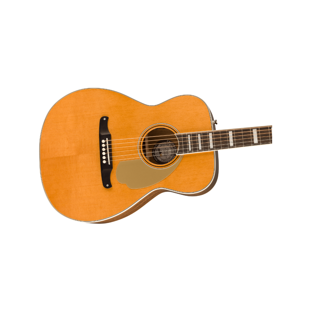 Fender California Series Malibu Vintage Ovangkol Fingerboard Gold Pickguard  - Aged Natural