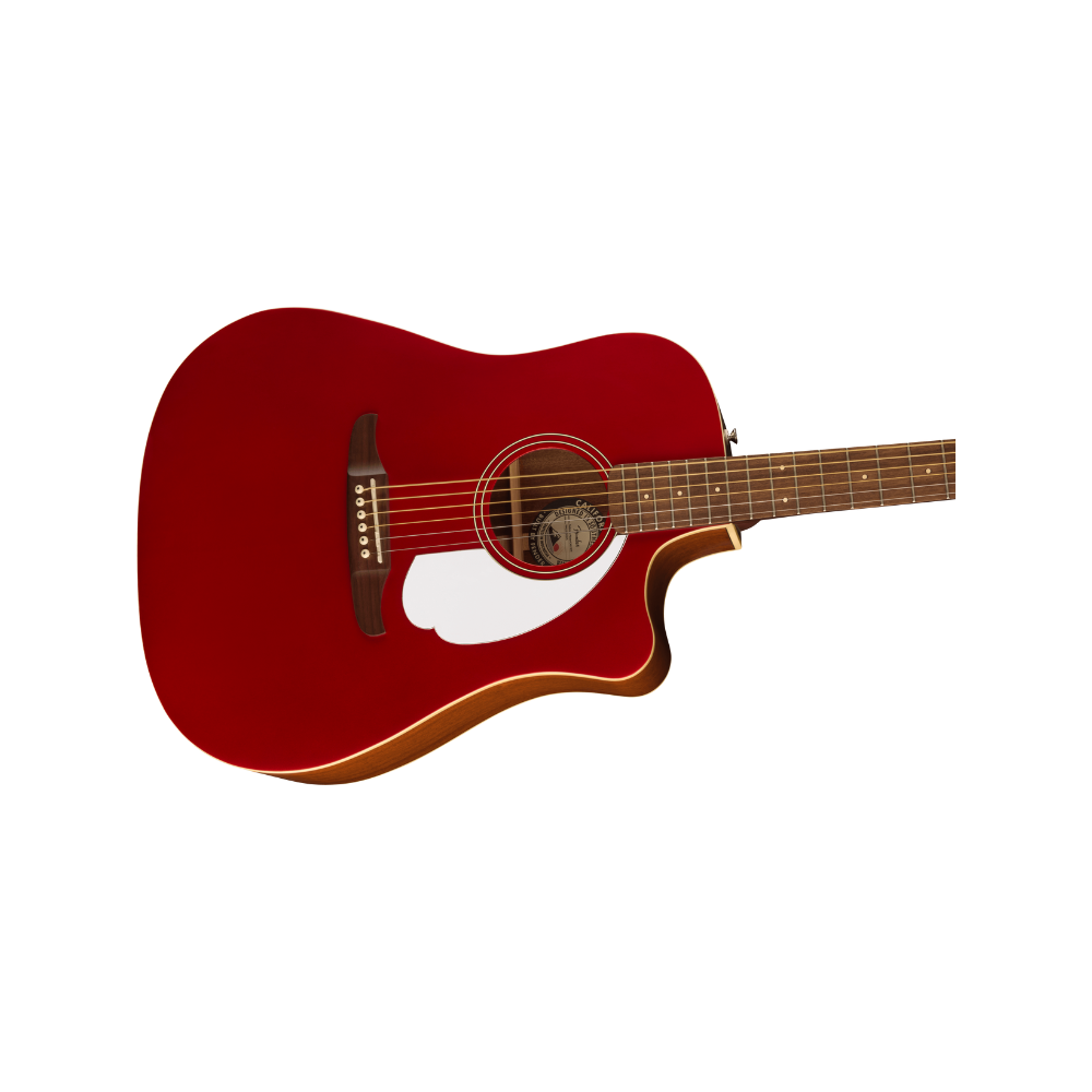 Fender California Series Redondo Player Walnut Fingerboard  White Pickguard - Candy Apple Red