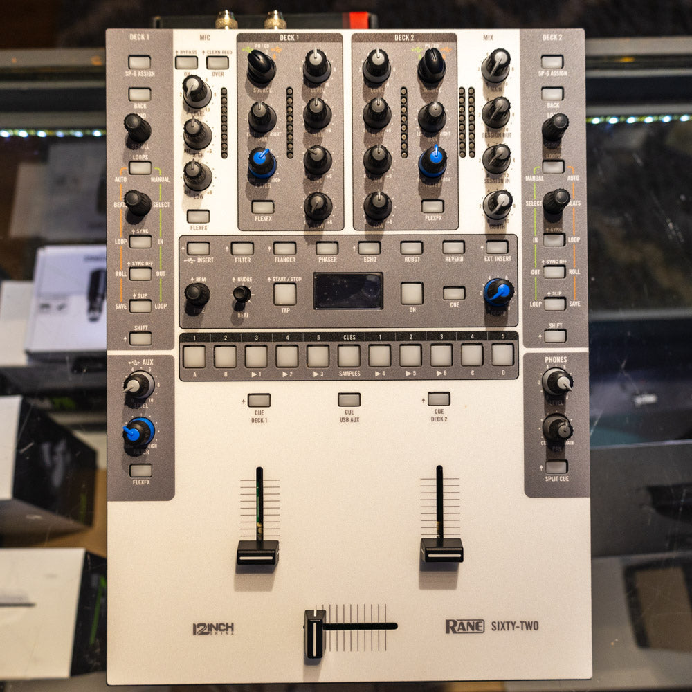 Rane SIXTY-TWO DJ Mixer w/ White Skins (Used)