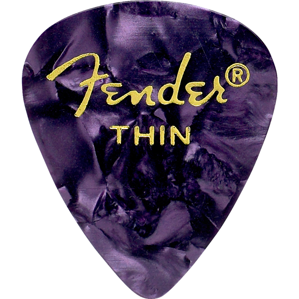 Fender 351 Shape Premium Picks -12 Count Pack - Purple Moto