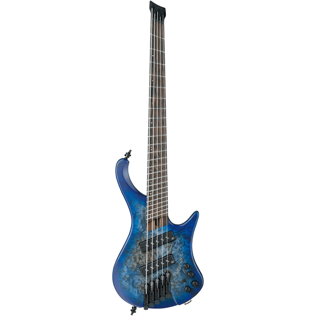 Ibanez EHB1505MSPLF EHB Ergonomic Headless Bass 5-String w/Bag Multi scale - Pacific Blue Burst Flat