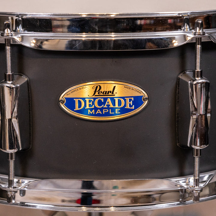 Pearl- DMP1455SC227 - Pearl Decade Maple 14 x 5.5 Snare Drum Satin Slate Black