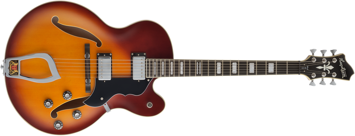 Hagstrom Hj800-vsb Jazz Electric Guitar - Vintage Sunburst
