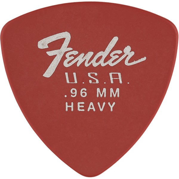 Fender Dura-Tone Delrin Pick, 346-shape, 12-Pack - Fiesta Red