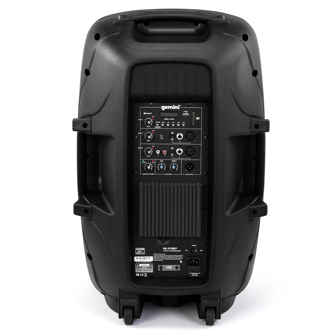 Gemini AS-21 Active 12” Powered Speaker w/ Bluetooth