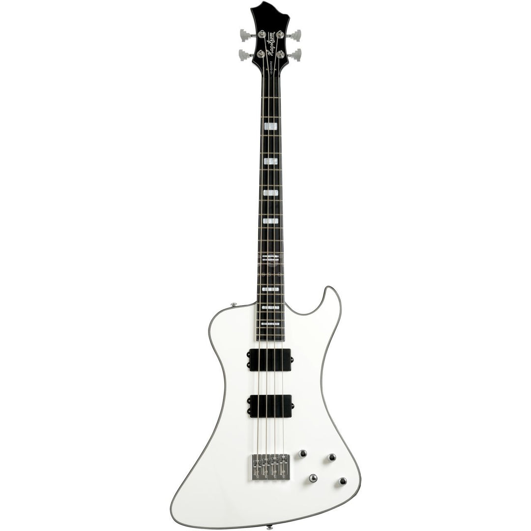 Hagstrom Nekr4-wht Nekromant Electric Bass - White Gloss