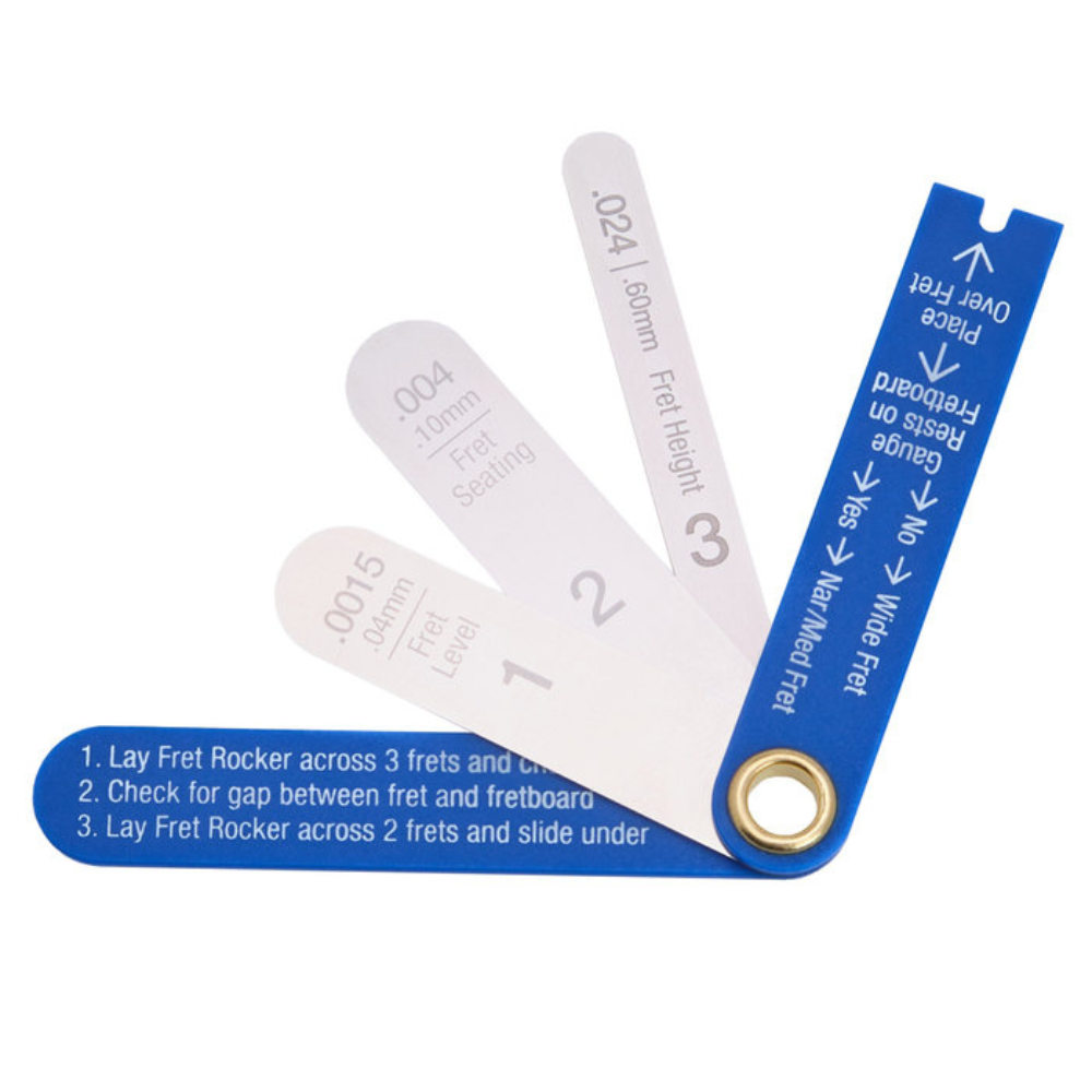 MusicNomad FRET-GAUGE Precision Fret Gauge w/ 4-Key Measurements