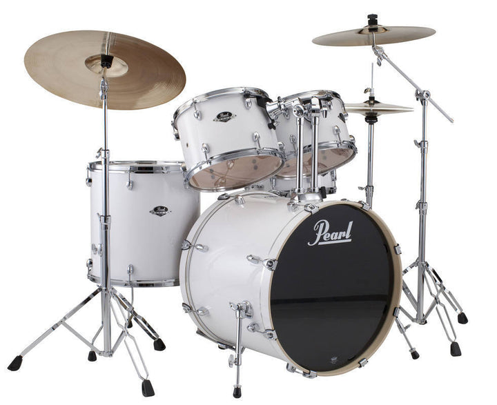 Pearl Export Exx 5-piece Drumkit & Hardware in Pure White W/ Zildjian Cymbal Pack No Throne - Exx785zpc33