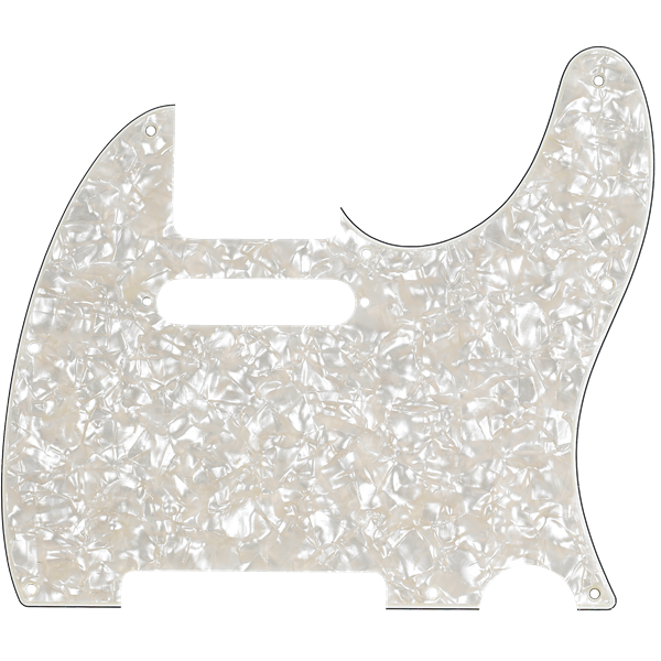 Fender 8-Hole Mount Multi-Ply Telecaster Pickguards - Aged White Pearloid
