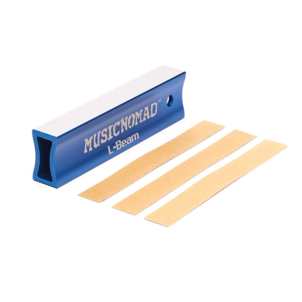 MusicNomad FRET-LEVELER-L-BEAM-7 Fret Leveling Beam (7in) for Guitars/Ukuleles/Mandolins