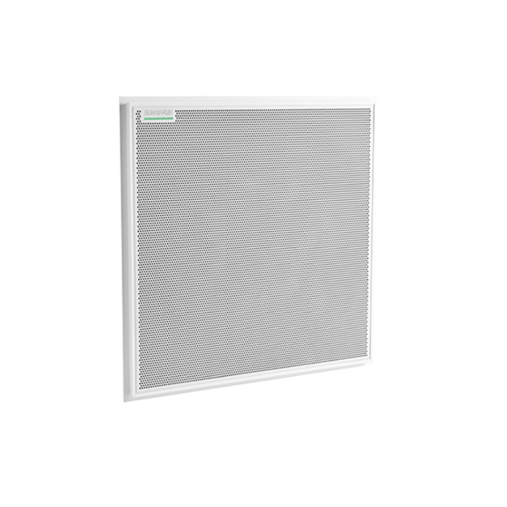 Shure MXA902W-S Ceiling Array Microphone with Integrated Loudspeaker - Square [ 24 in ]