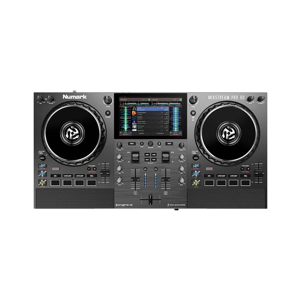 Numark MIXSTREAM PRO GO Fully Standalone and Wireless (Battery powered w/ WiFi) DJ Player/Controller