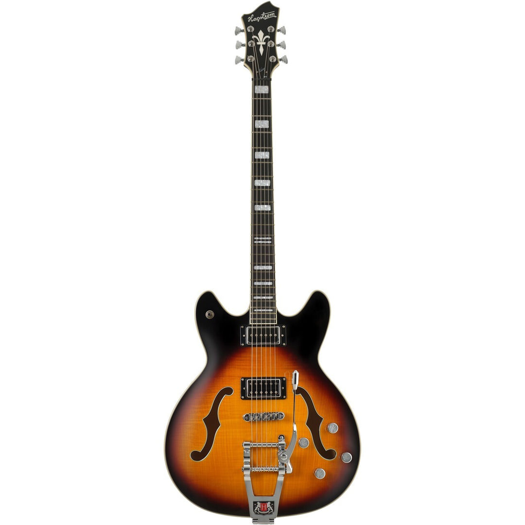 Hagstrom Vidlxbari-tsb Viking Dlx Electric Guitar - Tobacco Sunburst