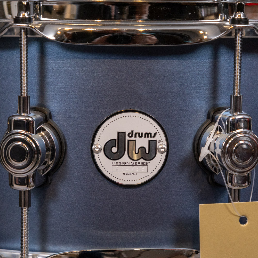 DW-DDLM0614SSBS-  Design Series Snare Drum 6x14 Matte Lacquer - Blue Slate