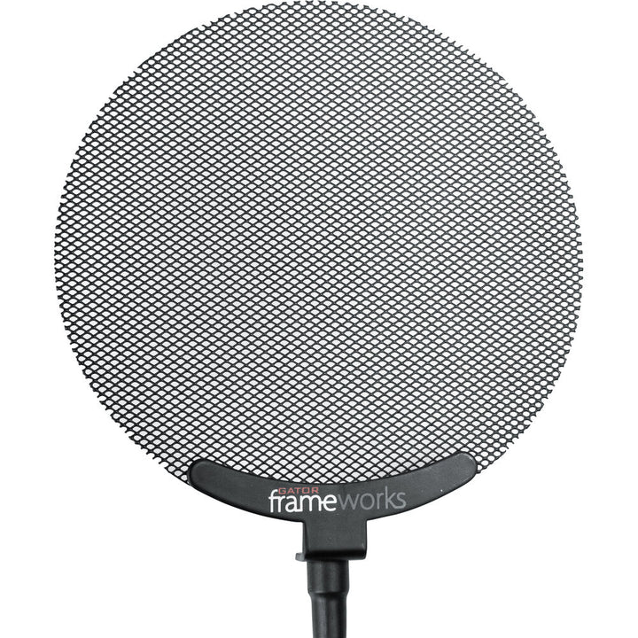 Gator Frameworks Metal Screen Pop Filter with 12.4” Flexible Gooseneck