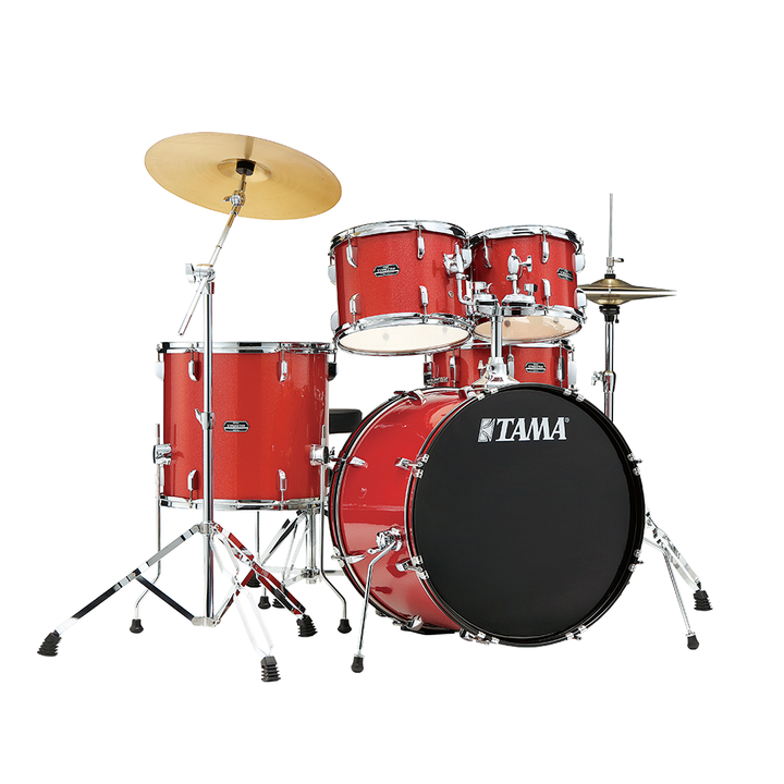 TAMA ST52H5CCDS STAGESTAR 5-piece complete kit with 22" bass drum - Candy Red Sparkle