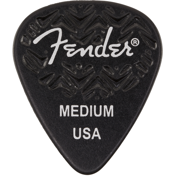 Fender 351 Shape Wavelength Celluloid Picks — 6-Pack - Black