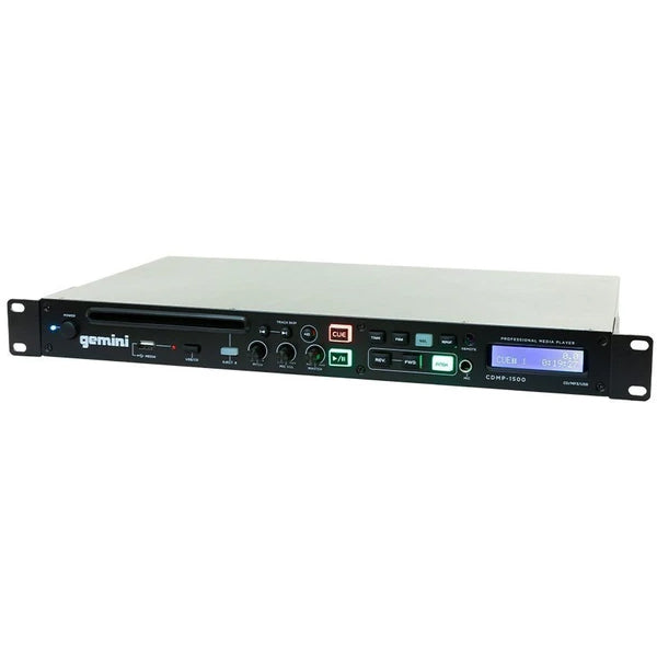 Gemini CDMP-1500 Single 1U CD / MP3 / USB Player w/ Remote